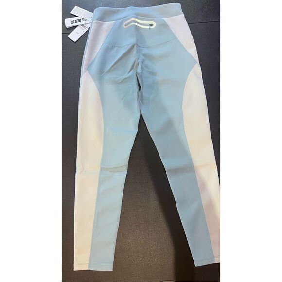 GUESS SKYLINE LIGHT BLUE AGNES LEGGINGS SIZE L P1-30 NEW - Picture 12 of 16